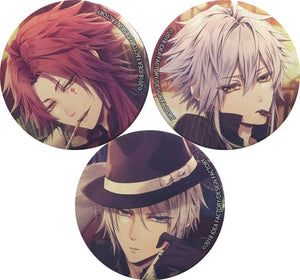 Dante & Yang & Orlock Can Badge Set 3 Set PS Vita Soft Piofiore no Banshou Animate Limited Set Included Bonus Single Item Can Badge [USED]