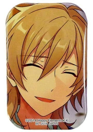 Kaoru Hakaze Ensemble Stars! Amusement Ichiban Cafe & Ice Vol.1 Square Can Badge Drink Set / Ice Set Order Privilege Can Badge [USED]