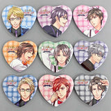 Ousama no Propose Eternal Kiss Heart Type Tin Badge All 9 Types Set Can Badge [USED]