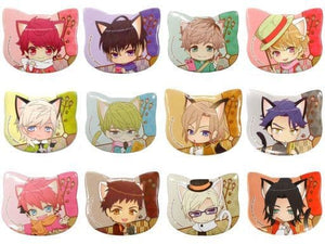 All 12 Types Set A3! In Nanja Town 2018 Cat-Shaped Can Badge Collection Spring Troupe Autumn Troupe Can Badge [USED]