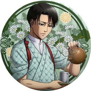 Levi Can Badge Cafe Attack on Titan in SWEETS PARADISE Can Badge [USED]