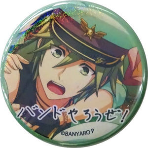 Nanase Kazuma Fairy April 57mm Tin Badge Hologram Specifications Band Yarouze! Chara Lottery -vol.4- Prize B Rare Can Badge [USED]