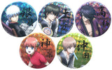 Gintoki Sakata, etc. Gintama Season 4 Gin no Tamashii hen Hologram Can Badge Set Blu-Ray/DVD Vol.1-5 Linked Purchase Bonus Can Badge [USED]