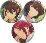 Dream Unit Can Badge 3 Set Ensemble Stars! Official DEBUT BOOK Animate Limited Edition Included Bonus Single Item Can Badge [USED]