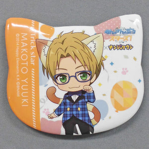 Makoto Yuuki Ensemble Stars! in Namja Town Cat Festival Cat Shaped Can Badge Collection A Can Badge [USED]