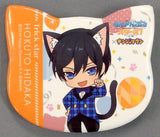 Hokuto Hidaka Ensemble Stars! in Namja Town Cat Festival Cat Shaped Can Badge Collection A Can Badge [USED]