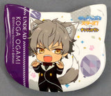 Koga Oogami Ensemble Stars! in Namja Town Cat Festival Cat Shaped Can Badge Collection A Can Badge [USED]