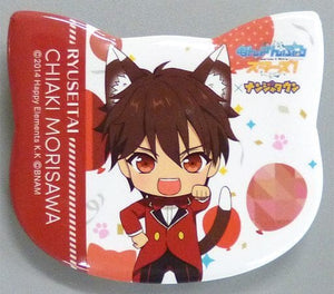 Chiaki Morisawa Ensemble Stars! in Namja Town Cat Festival Cat Shaped Can Badge Collection B Can Badge [USED]