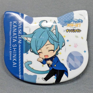 Kanata Shikai Ensemble Stars! in Namja Town Cat Festival Cat Shaped Can Badge Collection B Can Badge [USED]