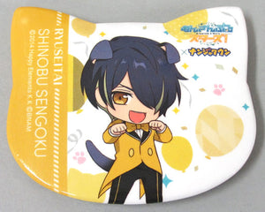 Shinobu Sengoku Ensemble Stars! in Namja Town Cat Festival Cat Shaped Can Badge Collection B Can Badge [USED]