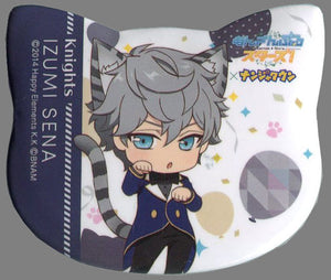 Sena Izumi Ensemble Stars! in Namja Town Cat Festival Cat Shaped Can Badge Collection C Can Badge [USED]