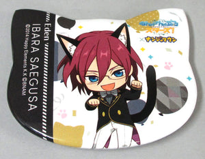 Ibara Saegusa Ensemble Stars! in Namja Town Cat Festival Cat Shaped Can Badge Collection C Can Badge [USED]