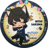 Ritsu Sakuma Ensemble Stars! in Namja Town Cat Festival 75mm Can Badge Cat Live Garapon!! Prize B Can Badge [USED]