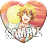 Natsuki Shinomiya Uta no Prince Sama Shining Live Trading Heart Shaped Can Badge Sweet Cafe Live Another Shot Ver. Can Badge Can Badge [USED]