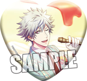 Ranmaru Kurosaki Uta no Prince Sama Shining Live Trading Heart Shaped Can Badge Sweet Cafe Live Another Shot Ver. Can Badge [USED]