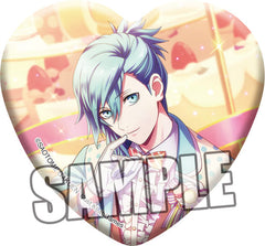 Ai Mikaze Uta no Prince Sama Shining Live Trading Heart Shaped Can Badge Sweet Cafe Live Another Shot Ver. Can Badge [USED]
