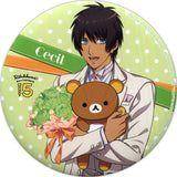 Cecil Aijima Uta no Prince Sama Maji LOVE Legend Star Ichiban Kuji Meets Rilakkuma Happy For You! Prize M Can Badge [USED]