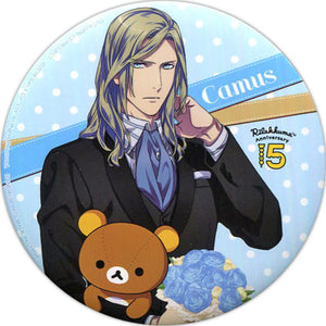 Camus Uta no Prince Sama Maji LOVE Legend Star Ichiban Kuji Meets Rilakkuma Happy For You! Prize M Can Badge [USED]