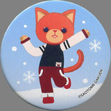 Otoya Ittoki Rosso Uta no Prince Sama Prince Cat WINTER HOLIDAY Trading Tin Badge Happy Snow Ver. Lapel Pin [USED]