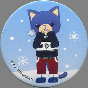 Masato Hijirikawa Cielo Uta no Prince Sama Prince Cat WINTER HOLIDAY Trading Tin Badge Happy Snow Ver. Lapel Pin [USED]