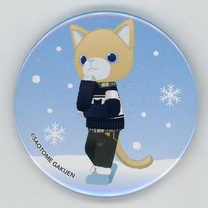 Camus Aqua Uta no Prince Sama Prince Cat WINTER HOLIDAY Trading Tin Badge Happy Snow Ver. Lapel Pin [USED]