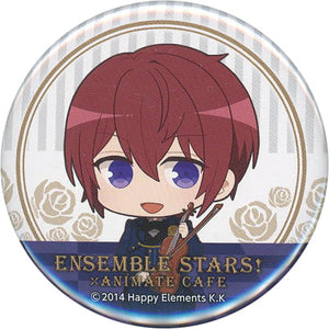 Tsukasa Suou Ensemble Stars! X Animatecafe Trading Tin Badge Blood Banquet Ver.B Group Can Badge [USED]