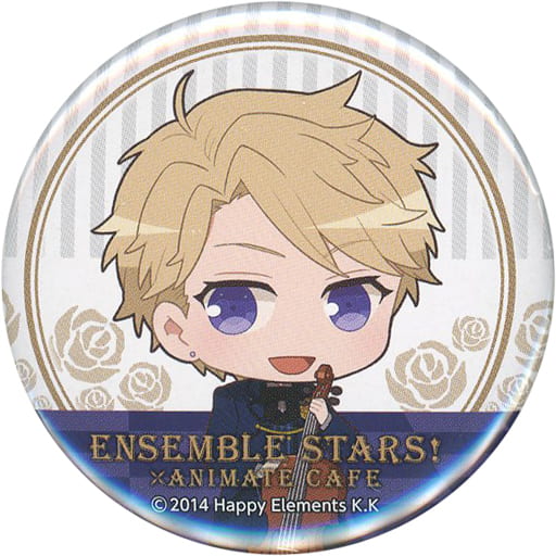 Arashi Narukami Ensemble Stars! X Animatecafe Trading Tin Badge Blood Banquet Ver.B Group Can Badge [USED]