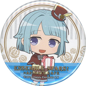 Hajime Shino Ensemble Stars! X Animatecafe Trading Tin Badge Blood Banquet Ver.B Group Can Badge [USED]