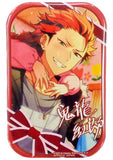 Kurou Kiryu Ensemble Stars! Amusement Ichiban Cafe Candy Party Vol.1 Square Can Badge [USED]