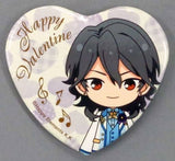 Rei Sakuma Ensemble Stars! Valentine Heart Can Badge 3rd Anniversary Group A Valentine Marukaku Can Badge 2019 Ver. Purchase Bonus Can Badge [USED]