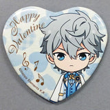 Sena Izumi Ensemble Stars! Valentine Heart Can Badge 3rd Anniversary Group B Valentine Marukaku Can Badge 2019 Ver. Purchase Bonus Can Badge [USED]