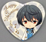 Ritsu Sakuma Ensemble Stars! Valentine Heart Can Badge 3rd Anniversary Group B Valentine Marukaku Can Badge 2019 Ver. Purchase Bonus Can Badge [USED]