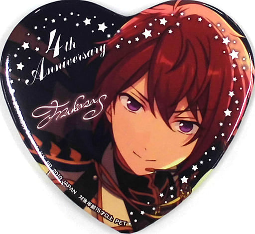 Tsukasa Suou Ensemble Stars! Torucolle Heart Shaped Big Can Badge 4th Anniversary Vol.1 Can Badge [USED]