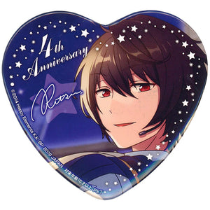 Ritsu Sakuma Ensemble Stars! Torucolle Heart Shaped Big Can Badge 4th Anniversary Vol.1 Can Badge [USED]