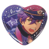 Adonis Otogari Ensemble Stars! Heart Shaped Big Can Badge 4th Anniversary Vol.2 Can Badge [USED]