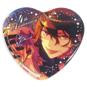 Sakuma Rei Heart-Shaped Big Can Badge -4th Anniversary- vol.2 Ensemble Stars! Can Badge [USED]