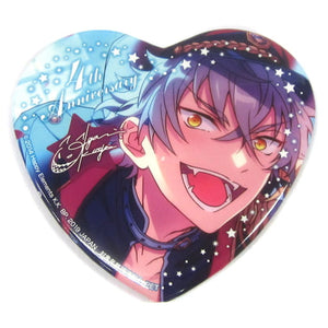 Koga Ogami Ensemble Stars! Heart Shaped Big Can Badge 4th Anniversary Vol.2 Can Badge [USED]