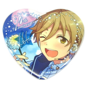 Tomoya Mashiro Ensemble Stars! Heart Shaped Big Can Badge 4th Anniversary Vol.3 Can Badge [USED]