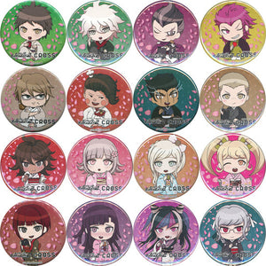 Danganronpa 2: Goodbye Despair x AKIHABARA CROSS Taiding Tin Badge All 16 Types Set Can Badge [USED]