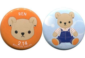 Ren Jinguji Set of 2 Uta no Prince Sama SHINING STORE LOT 2018 Ver. Prize E-5 Can Badge [USED]