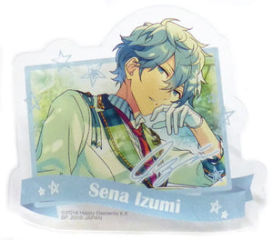 Sena Izumi Ensemble Stars! Amusement Ichiban Cafe Summer☆2019 Vol.2 Acrylic Badge Drink Set Order Privilege Badge [USED]