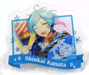 Kanata Shikai Ensemble Stars! Amusement Ichiban Cafe Summer☆2019 Vol.2 Acrylic Badge Drink Set Order Privilege Badge [USED]