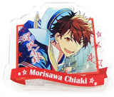 Chiaki Morisawa Ensemble Stars! Amusement Ichiban Cafe Summer☆2019 Vol.2 Acrylic Badge Drink Set Order Privilege Badge [USED]