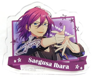 Ibara Saegusa Ensemble Stars! Amusement Ichiban Cafe Summer☆2019 Vol.2 Acrylic Badge Drink Set Order Privilege Badge [USED]