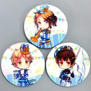 France & United Kingdom & Japan Can Badge 3 Set Hetalia Character Song CD The BEST Vol.2 Animate Limited Edition Bandled Benefits [Single Item] Can Badge [USED]