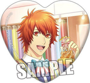 Otoya Ittoki Uta no Prince Sama Shining Live Trading Heart Shaped Can Badge Challenge Idol X Shopping Mall Another Shot Ver. Can Badge [USED]