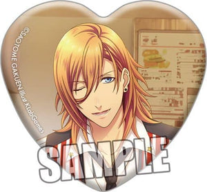 Ren Jinguji Uta no Prince Sama Shining Live Trading Heart Shaped Can Badge Challenge Idol X Shopping Mall Another Shot Ver. Can Badge [USED]