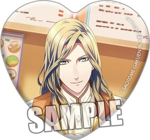 Camus Uta no Prince Sama Shining Live Trading Heart Shaped Can Badge Challenge Idol X Shopping Mall Another Shot Ver. Can Badge [USED]