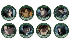 All 8 Types Set Attack on Titan Trading Can Badge Levi Special Part1 Can Badge [USED]