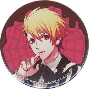 Sho Kurusu Cool Ver. Q-pot. x Uta no Prince Sama Sweets Vampire Trading Tin Badge Sweets Vampire Ver. Can Badge Can Badge [USED]